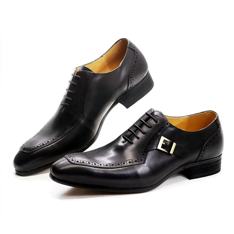 Oxford Brogue Shoes Business Formal Occasions Black Men Dresses Shoes - Tophatter Daily Deals
