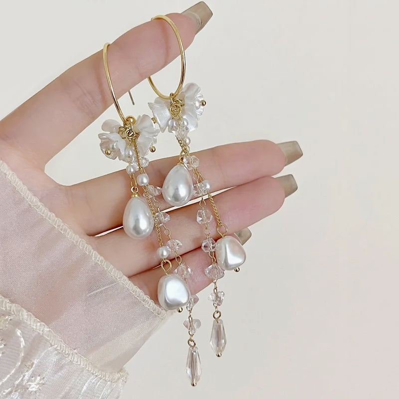 Flower Tassel Earrings For Women Earrings - Tophatter Daily Deals