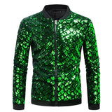 Men Shiny Black Blue Green Dance Street Wear Green Men's Clothing - Tophatter Daily Deals