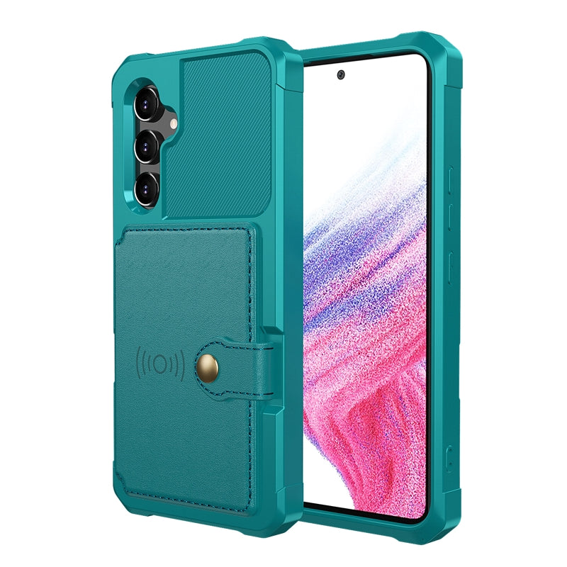 For Galaxy S25 S24 S23 Ultra S25 Plus Credit Card Case Cover Green Samsung Cases - Tophatter Daily Deals