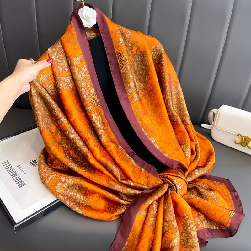 Popular Women Satin Finish Shawl 07 Shawl Scarf - Tophatter Daily Deals