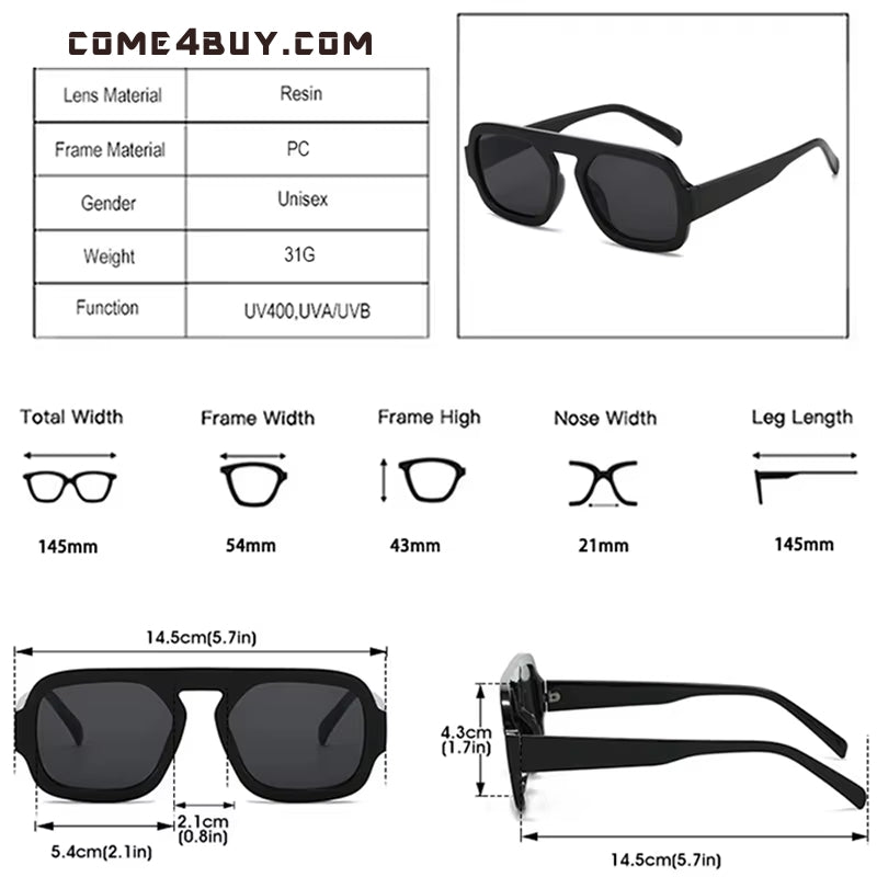 Women Fashion Gradient Shades UV400 Men Punk Sun Glasses Sunglasses - Tophatter Daily Deals