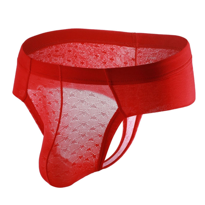 Men Briefs Ice Silk Underwear Red Men Briefs - Tophatter Daily Deals