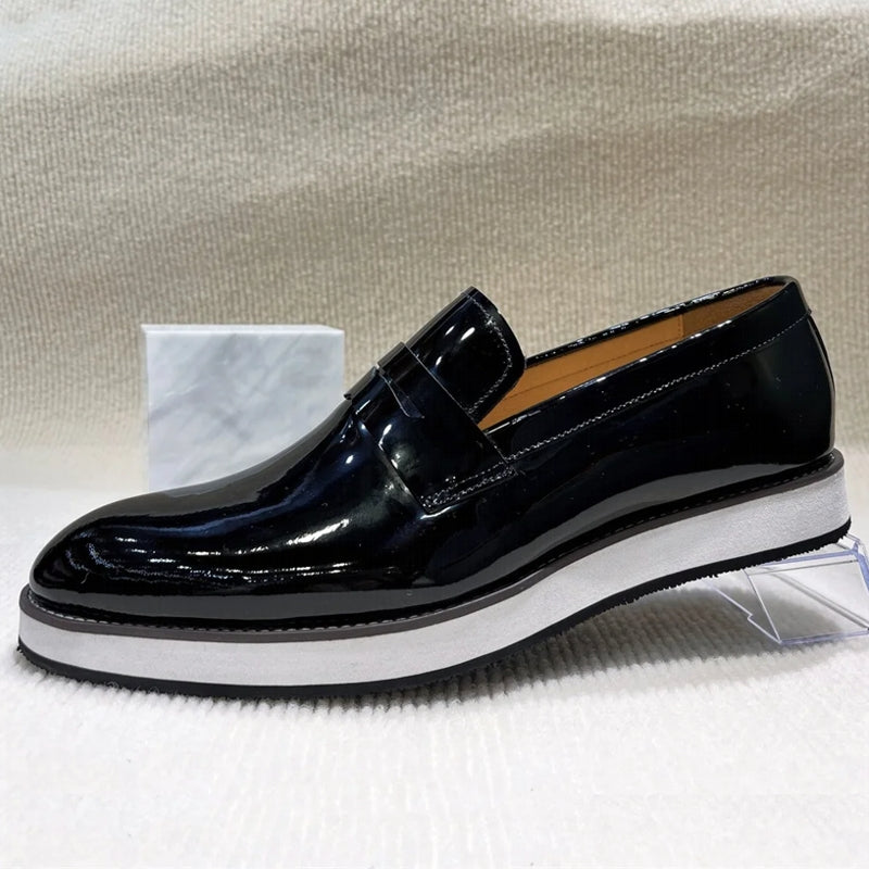 Casual Shiny Leather Formal Shoes for Banquet Men Dresses Shoes - Tophatter Daily Deals