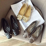 Fashion Ballet Flats Gold Soft Ladies Shoes Women Shoes - Tophatter Daily Deals