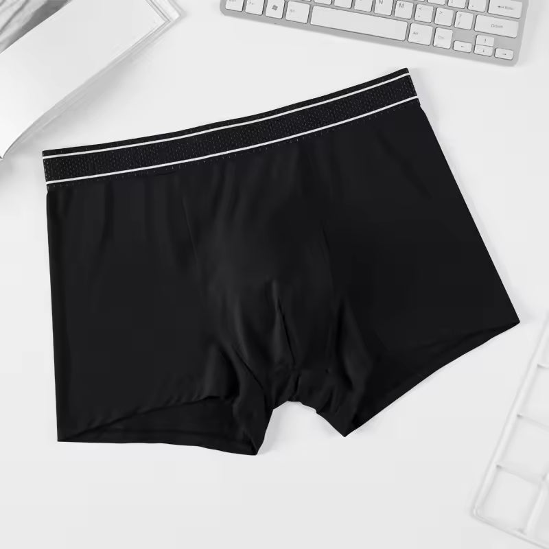 Large Size Breathable Underpants Comfortable Underwear Black Men Briefs - Tophatter Daily Deals