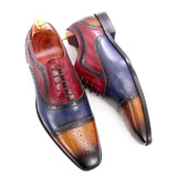 Mixed Color Oxford Cowhide Men Dress Shoes Men Dresses Shoes - Tophatter Daily Deals