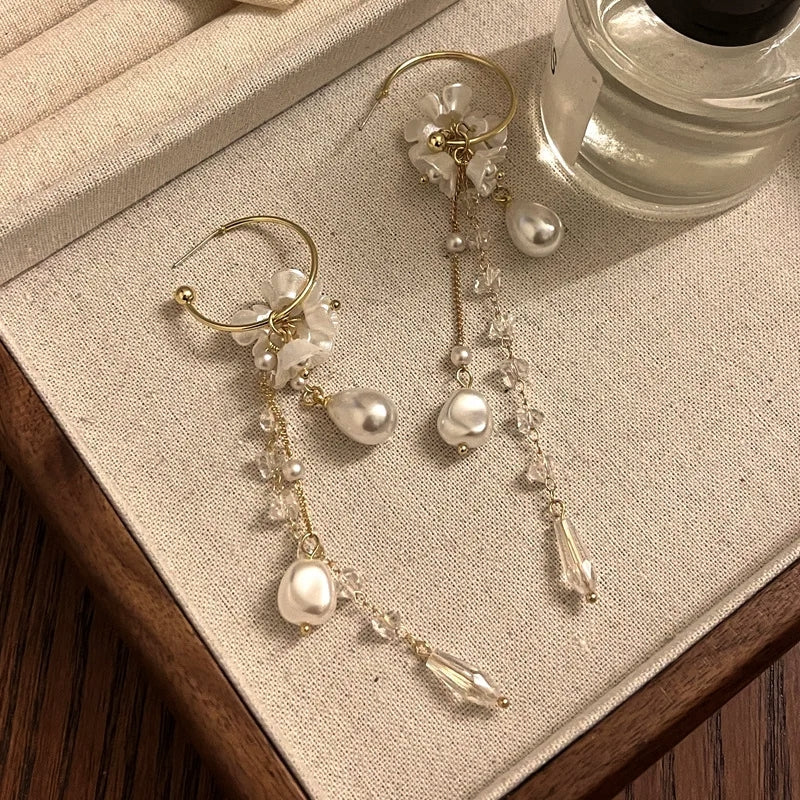 Flower Tassel Earrings For Women Earrings - Tophatter Daily Deals