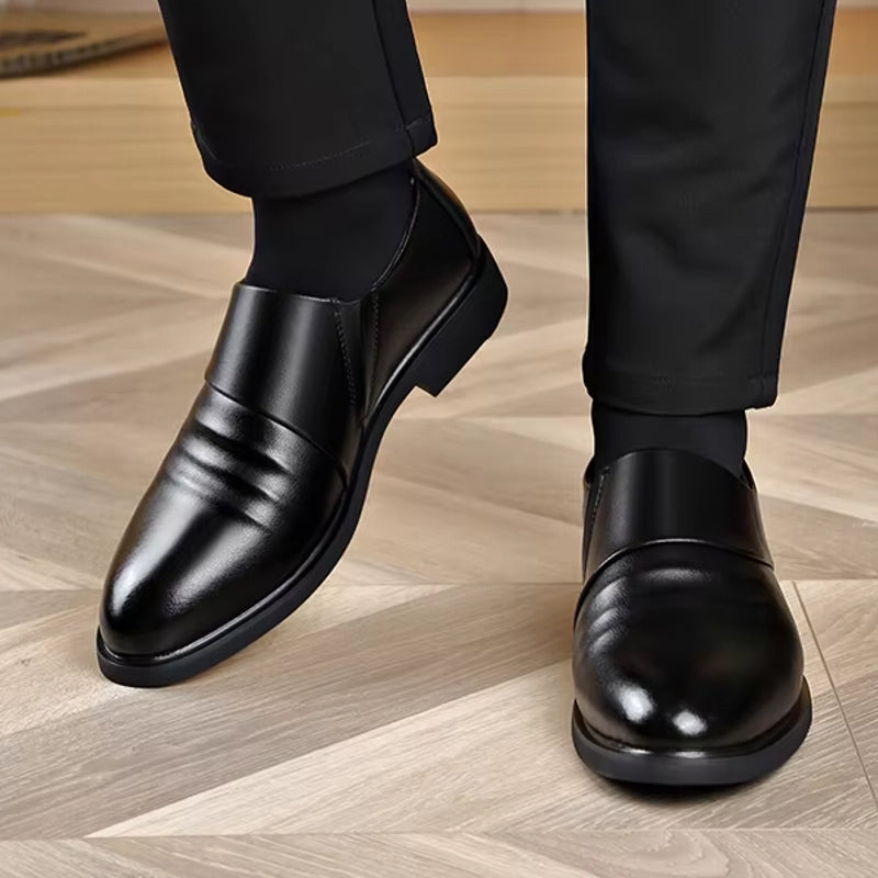 Formal Leather 6CM Elevator Shoes Men Dresses Shoes - Tophatter Daily Deals