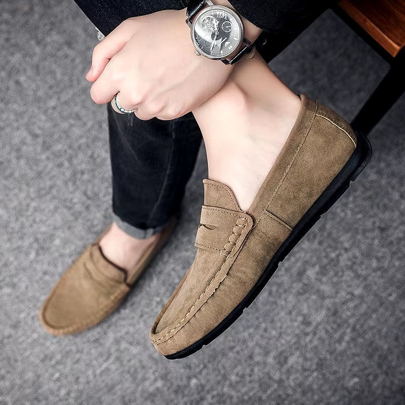Men Flats Lightweight Driving Shoes Loafers - Tophatter Daily Deals