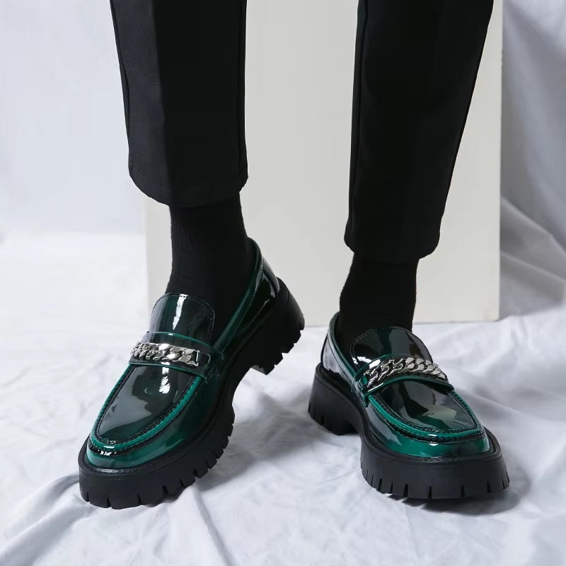 British Style Men Wedding Leather Shoes Loafers - Tophatter Daily Deals