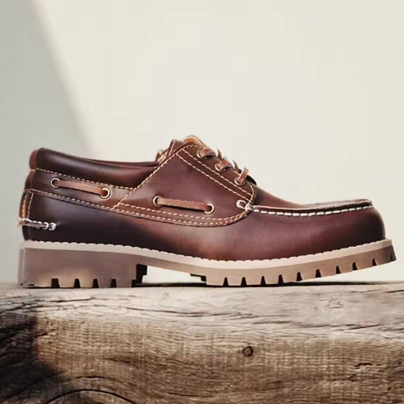 Retro Low-top British Style Boat Shoes Men Shoes - Tophatter Daily Deals