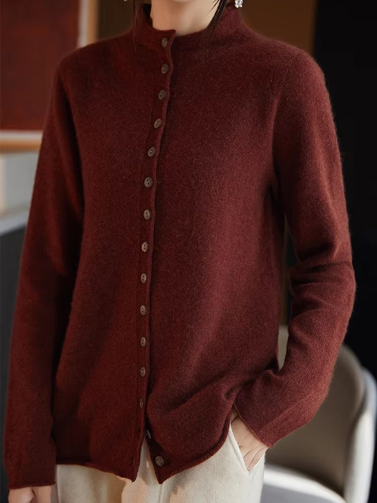 Wool Jacket Knitted Top Sweater Blouses - Tophatter Daily Deals