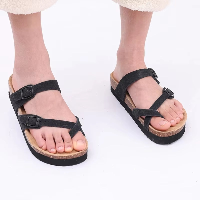 Unisex Outdoor Beach Slides Sandals With Arch Support Black Men Sandals - Tophatter Daily Deals