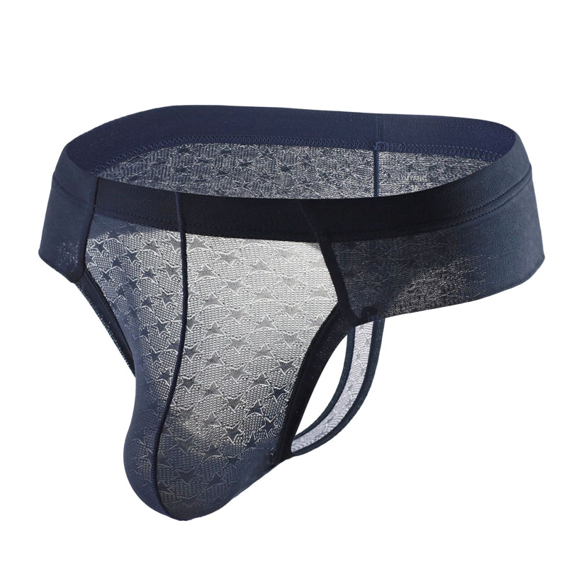 Men Briefs Ice Silk Underwear Navy Men Briefs - Tophatter Daily Deals