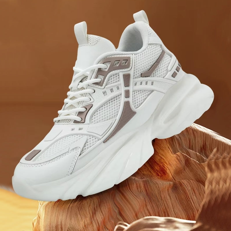 Unisex Men Increase Insole 8cm Sneaker High Heel Sneaker - Tophatter Daily Deals