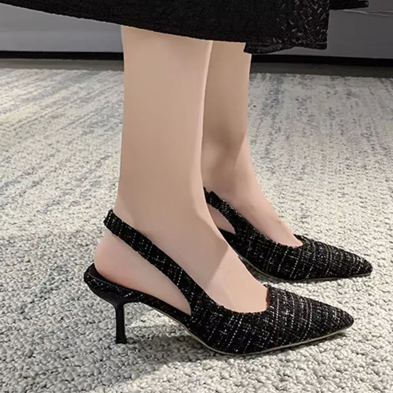 Fashion Versatile Heel Concise Modern Sandals for Women Women Shoes - Tophatter Daily Deals