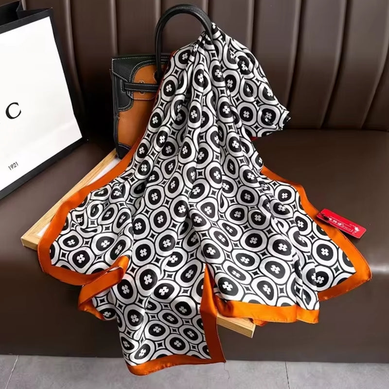 Popular Women Satin Finish Shawl 05 Shawl Scarf - Tophatter Daily Deals