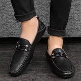 Men Casual Shoes Breathable Slip on Loafers Men Dresses Shoes - Tophatter Daily Deals