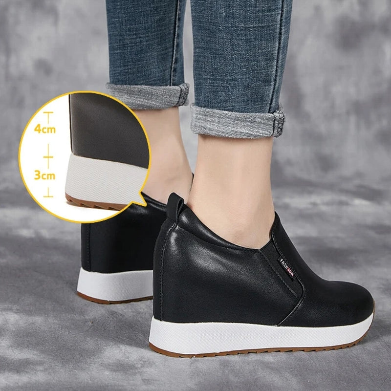 Genuine Leather Ankle Boot for Women 7cm Boots - Tophatter Daily Deals