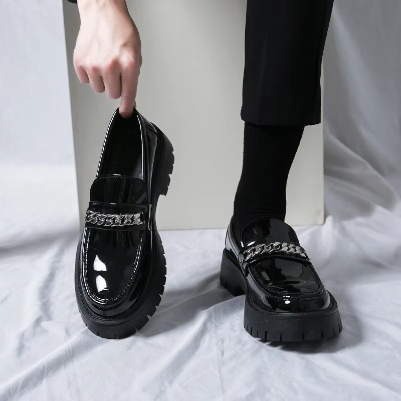 British Style Men Wedding Leather Shoes Loafers - Tophatter Daily Deals