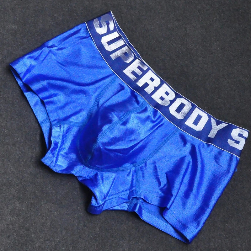 Cool Ice Silk New Men Boxer Shorts Blue Men Briefs - Tophatter Daily Deals