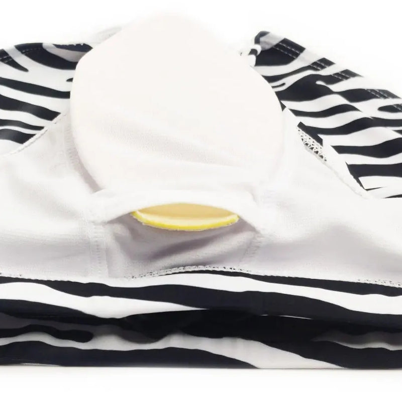 Men's Swim Briefs Zebra Printed Swimwear with Pad gifts Swimsuit - Tophatter Daily Deals