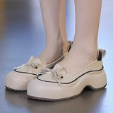 Women PU Sponge Sole Butterfly Bow Shoes Casual Women Shoes - Tophatter Daily Deals
