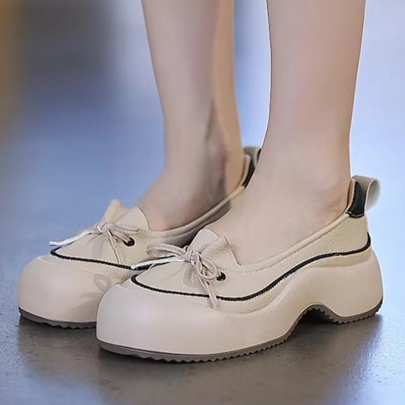 Women PU Sponge Sole Butterfly Bow Shoes Casual Women Shoes - Tophatter Daily Deals