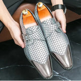 Golden Shoes For Men Silver Men Dresses Shoes - Tophatter Daily Deals