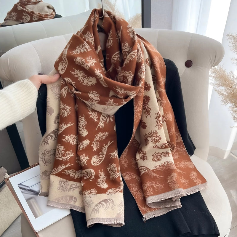 Women Scarf Warm British Style Thicken Tan Shawl Scarf - Tophatter Daily Deals