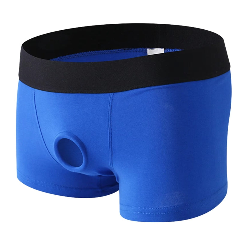 Men's Cotton Boxer Shorts Blue Men Briefs - Tophatter Daily Deals