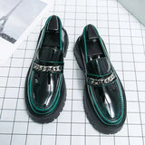 British Style Men Wedding Leather Shoes Loafers - Tophatter Daily Deals