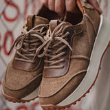 Retro 70's Jogging Leather Sneakers 40 Men Shoes - Tophatter Daily Deals