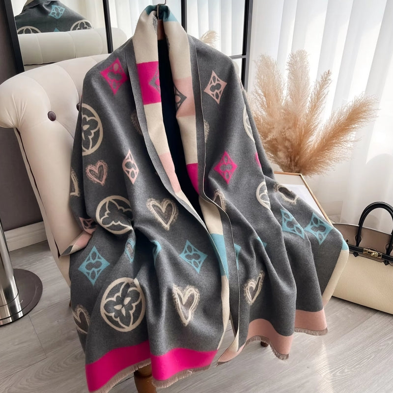 Winter Warm Cashmere Wraps Women Scarf Shawl Scarf - Tophatter Daily Deals