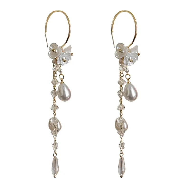 Flower Tassel Earrings For Women Earrings - Tophatter Daily Deals