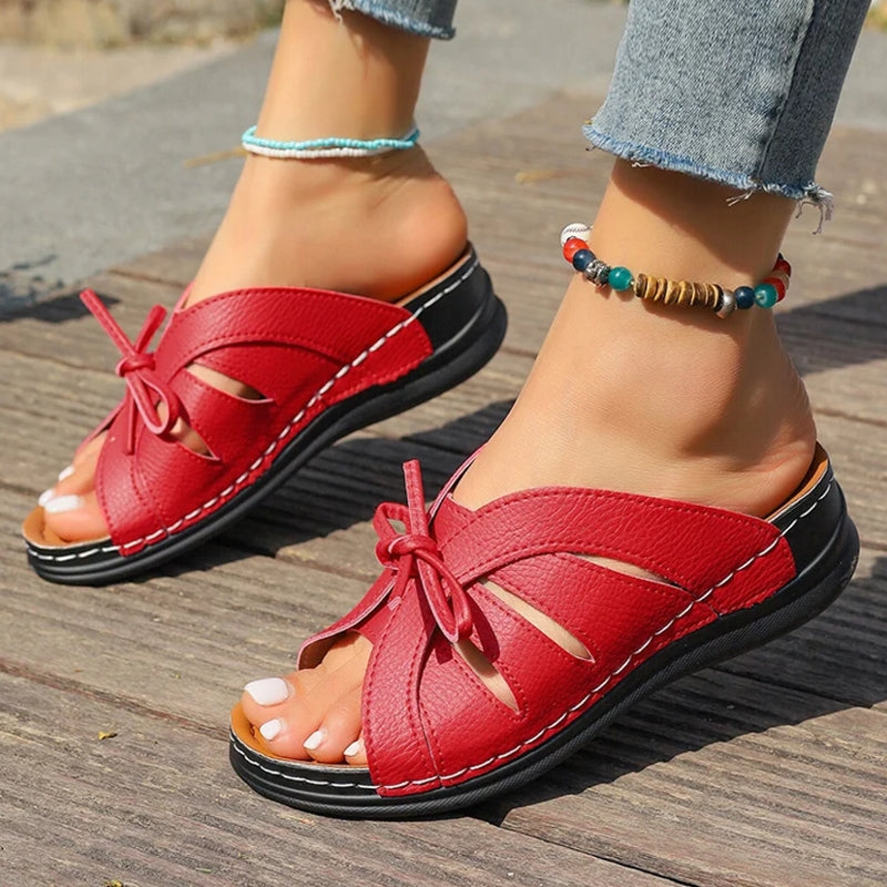 Women Sandals Sweet Wedges Heels Sandals Shoes - Tophatter Daily Deals