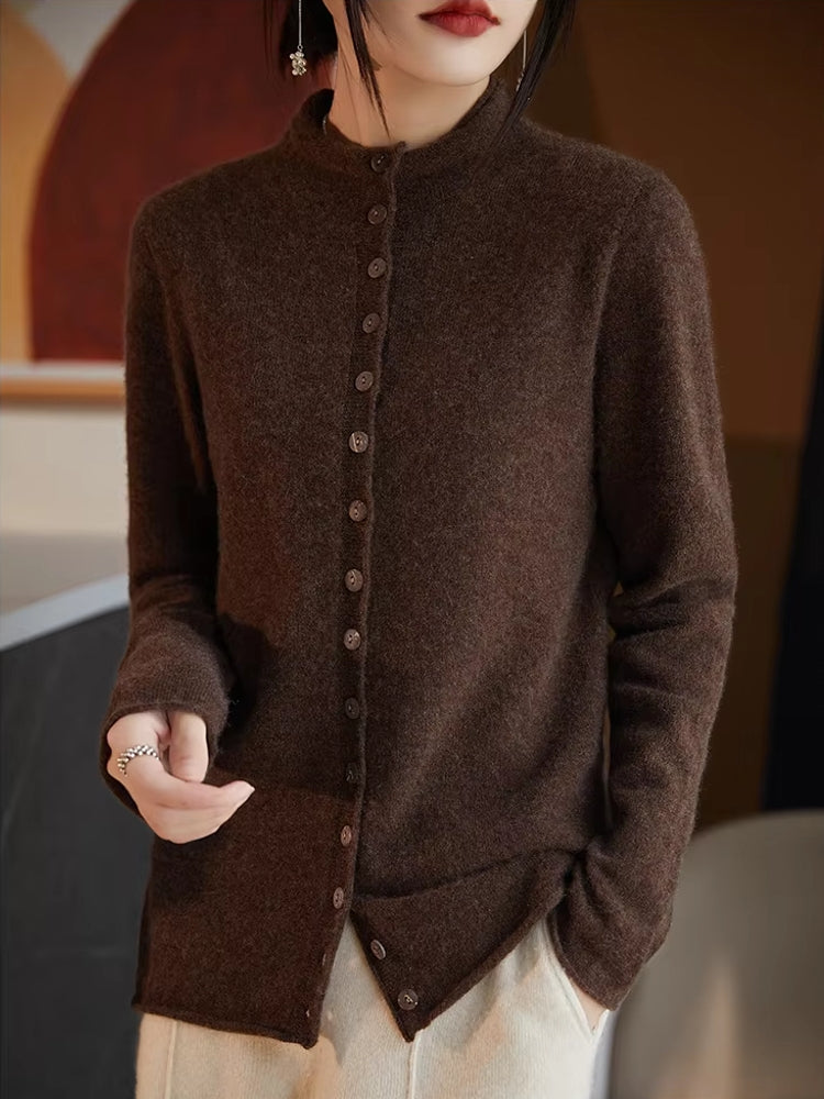 Wool Jacket Knitted Top Sweater Blouses - Tophatter Daily Deals