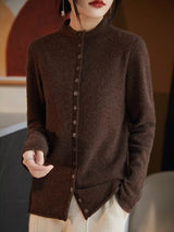 Wool Jacket Knitted Top Sweater Blouses - Tophatter Daily Deals
