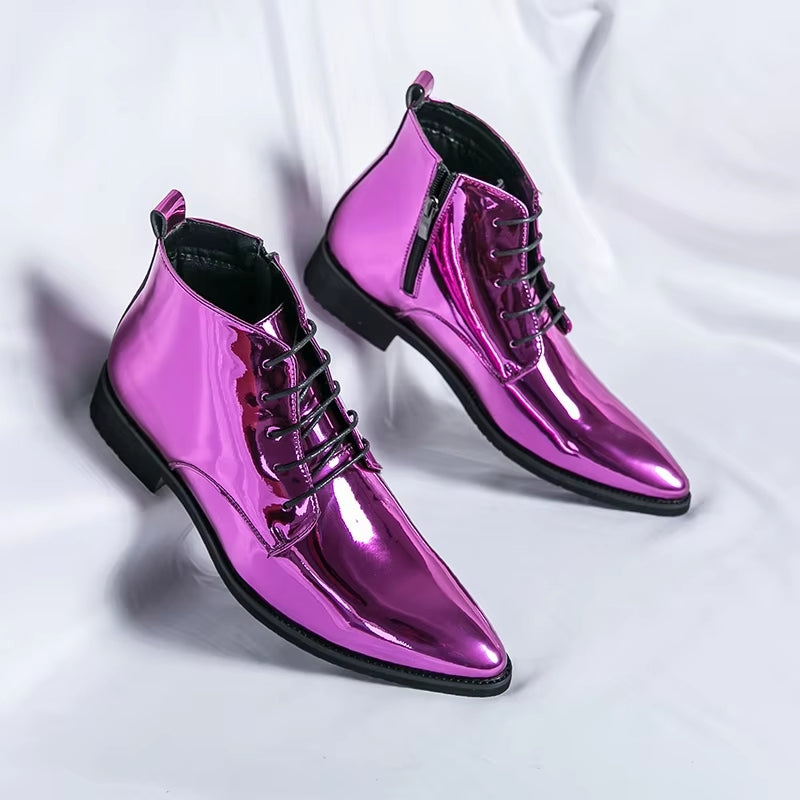 Oxford Shoes Men Dress Bling Purple Shoes Men Dresses Shoes - Tophatter Daily Deals