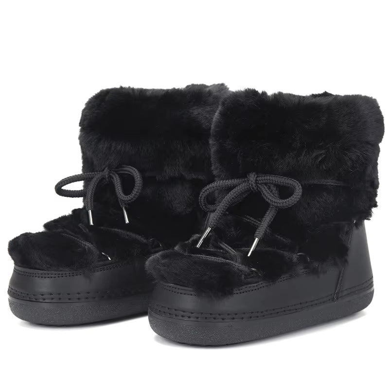 Winter Fur Women Snow Boots Snow Boots - Tophatter Daily Deals