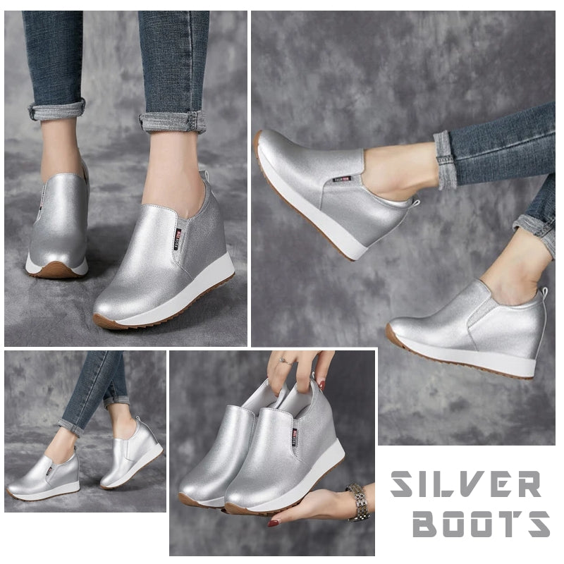 Genuine Leather Ankle Boot for Women 7cm Boots - Tophatter Daily Deals