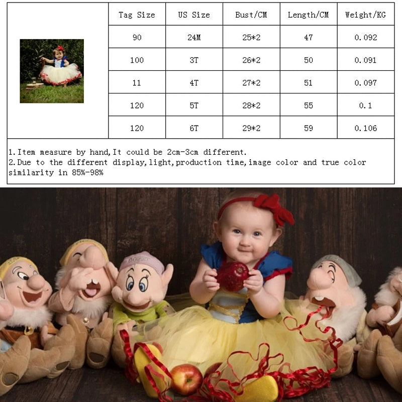 Carnival Costume Snow White Cosplay Dress for Girls kids clothing - Tophatter Daily Deals