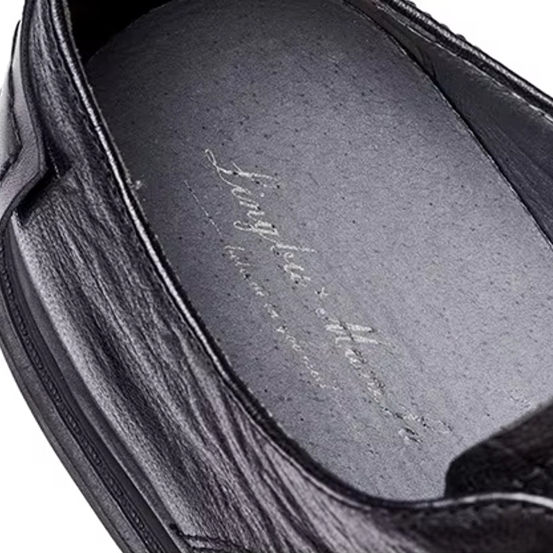 Genuine Cow Leather Men Dress Shoes Men Dresses Shoes - Tophatter Daily Deals