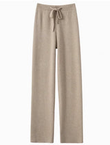 Loose Wool Knitted Wide-leg Trousers for Women khaki Pants - Tophatter Daily Deals