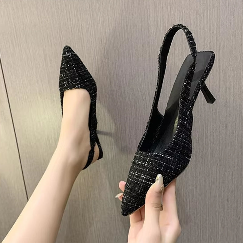 Fashion Versatile Heel Concise Modern Sandals for Women Women Shoes - Tophatter Daily Deals