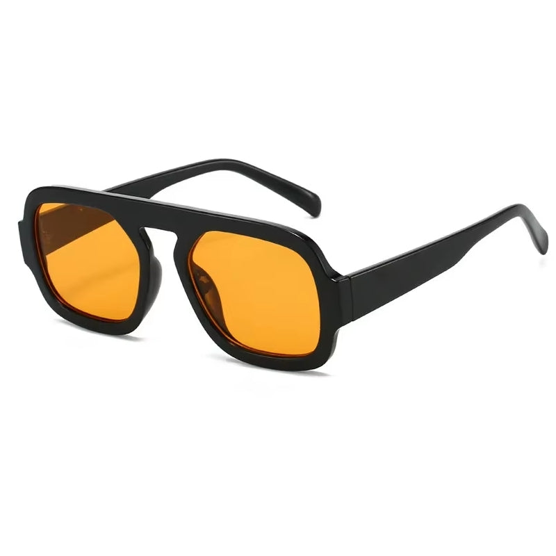 Women Fashion Gradient Shades UV400 Men Punk Sun Glasses Orange Sunglasses - Tophatter Daily Deals