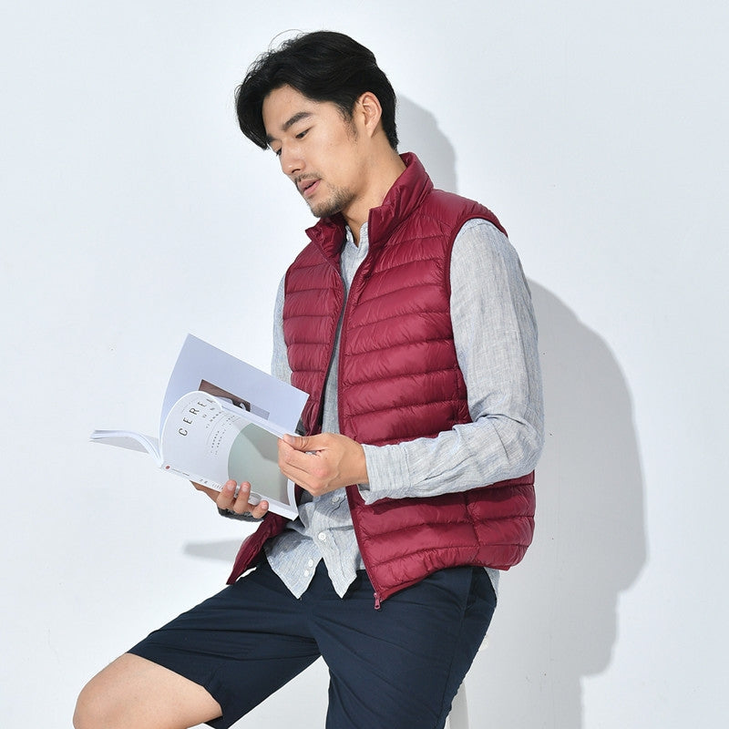 Warm Vest Ultra Light Down For Men Men Jackets - Tophatter Daily Deals