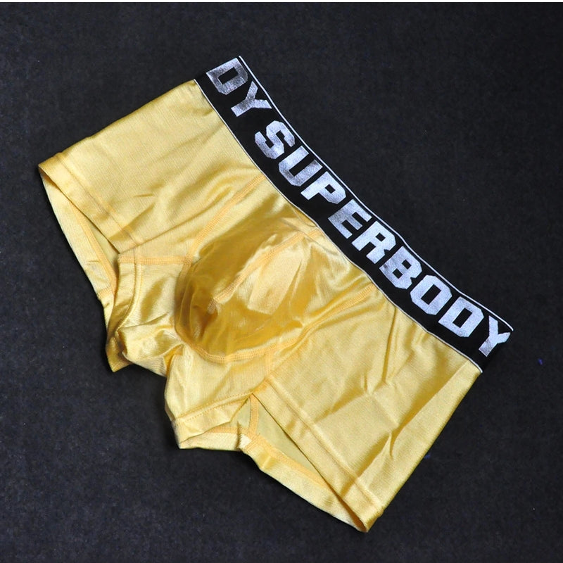 Cool Ice Silk New Men Boxer Shorts Gold Men Briefs - Tophatter Daily Deals