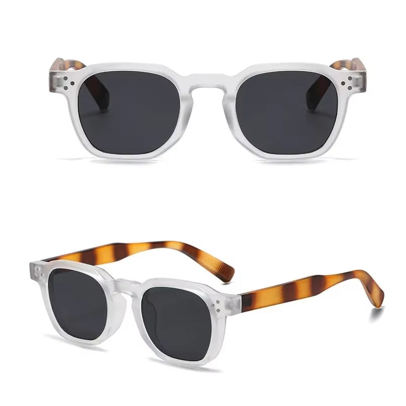 Fashion Vintage Rivet Oval Sunglasses Tan Sunglasses - Tophatter Daily Deals